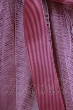 画像3: F&A / グログランリボン使いチュールスカート Free PINK H-25-07-23-062-LO-SK-NS-ZH