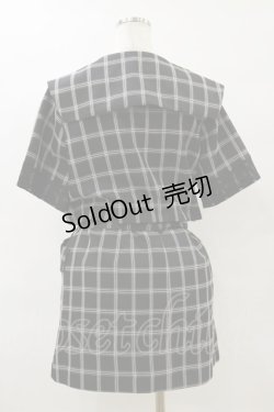 画像2: axes femme POETIQUE / 2wayビッグ襟半袖ジャケット M ブラック H-25-07-23-067-AX-JA-NS-ZH