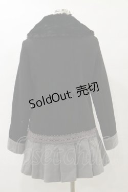 画像2: axes femme / プリーツデザインコート M ブラック H-25-07-23-071-AX-CO-NS-ZT-C001