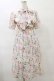 画像1: axes femme POETIQUE / フラワーキャットボウタイワンピース M イエロー H-25-07-23-072-AX-OP-NS-ZH (1)