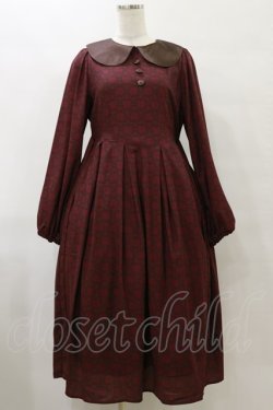 画像1: Maison de FLEUR / 女王/ワンピース Free Bordeaux H-25-07-23-074-LO-OP-NS-ZH