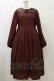 画像1: Maison de FLEUR / 女王/ワンピース Free Bordeaux H-25-07-23-074-LO-OP-NS-ZH (1)