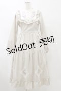 axes femme POETIQUE / ブロッキングベリー刺繍ワンピース M ベージュ H-25-07-23-075-AX-OP-NS-ZH
