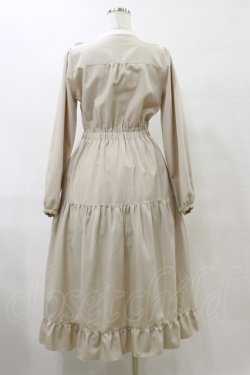 画像2: axes femme POETIQUE / ブロッキングベリー刺繍ワンピース M ベージュ H-25-07-23-075-AX-OP-NS-ZH