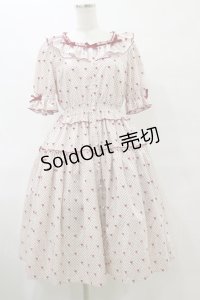 Melody BasKet / Melody BasKet×青木美沙子　Little dot heartワンピース M オフ/レッド H-25-07-23-077-LO-OP-NS-ZH