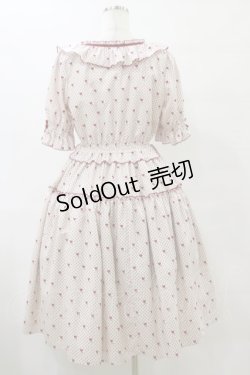 画像2: Melody BasKet / Melody BasKet×青木美沙子　Little dot heartワンピース M オフ/レッド H-25-07-23-077-LO-OP-NS-ZH