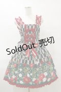 metamorphose / ハイカラ小町シャーリングジャンパースカート Free ブラック H-25-07-23-078-ME-OP-NS-ZH