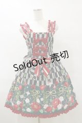 metamorphose / ハイカラ小町シャーリングジャンパースカート Free ブラック H-25-07-23-078-ME-OP-NS-ZH