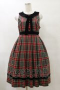 Angelic Pretty / Britishタータンジャンパースカート Free グレー H-25-07-23-079-AP-OP-NS-ZH