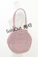 axes femme kawaii / ツインリボンラウンドバッグ  レッド H-25-07-23-024-AX-BG-NS-ZH