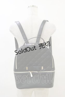 画像1: m petit by misako / TT*AMキルティングRK  ブラック H-25-07-23-026-LO-BG-NS-ZH