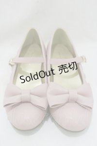 axes femme kawaii / ローヒールリボンパンプス  L(24.5cm) ピンク H-25-07-23-034-AX-SH-NS-ZH