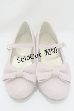 画像1: axes femme kawaii / ローヒールリボンパンプス  L(24.5cm) ピンク H-25-07-23-034-AX-SH-NS-ZH
