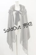 axes femme / ファーティペット付きストール Free グレー H-25-07-23-036-AX-TO-NS-ZH