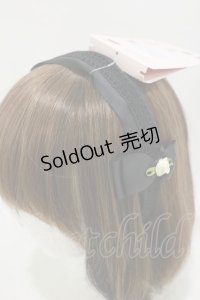m petit by misako / NINA'sコラボ AM*NIフラワーカチューシャ  ブラック H-25-07-23-006-LO-AC-NS-ZH