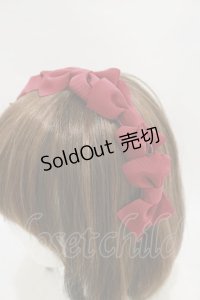 Melody BasKet / リボンいっぱいカチューシャ  レッド H-25-07-23-007-LO-AC-NS-ZH