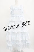 merry jenny / フリルティアードワンピース  アイスブルー H-25-07-24-001-LO-OP-KB-ZH