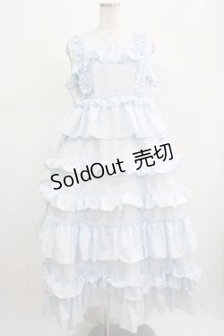 画像1: merry jenny / フリルティアードワンピース  アイスブルー H-25-07-24-001-LO-OP-KB-ZH