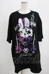 SEX POT ReVeNGe / Ghost Bunny BIGカットソー  黒 H-25-07-24-037-SP-TO-KB-ZH