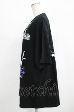 画像2: SEX POT ReVeNGe / Ghost Bunny BIGカットソー  黒 H-25-07-24-037-SP-TO-KB-ZH