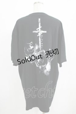 画像3: SEX POT ReVeNGe / Ghost Bunny BIGカットソー  黒 H-25-07-24-037-SP-TO-KB-ZH