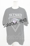 LISTEN FLAVOR / 宇宙の瞳ビッグTシャツ  ブラック H-25-07-24-039-PU-TO-KB-ZH