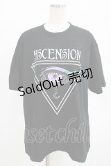 LISTEN FLAVOR / 宇宙の瞳ビッグTシャツ  ブラック H-25-07-24-039-PU-TO-KB-ZH