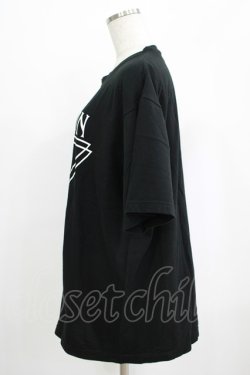 画像2: LISTEN FLAVOR / 宇宙の瞳ビッグTシャツ  ブラック H-25-07-24-039-PU-TO-KB-ZH
