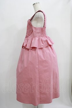 画像2: Candy Stripper / MY SWEET GINGHAM CHECK ONE-PIECE  レッド H-25-07-24-005-PU-OP-KB-ZH