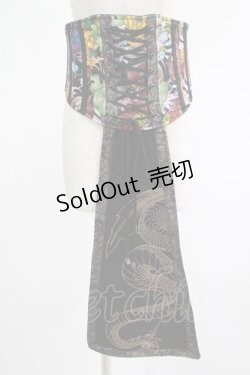 画像1: Qutie Frash / 2017パティキュラ限定 コルセット  ブラック×ネオン H-25-11-16-008-QU-TO-KB-ZH