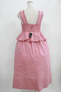 画像3: Candy Stripper / MY SWEET GINGHAM CHECK ONE-PIECE  レッド H-25-07-24-005-PU-OP-KB-ZH