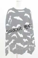 LISTEN FLAVOR / 闇夜のコウモリニット  黒 H-25-07-24-052-PU-TO-KB-ZH