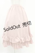 FLC / MINA*ティアードスカート L ピンク H-25-07-24-1041-0-SK-NS-ZH
