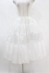 axes femme kawaii / ミディオーガンジーパニエ M オフ H-25-07-24-1049-AX-SK-NS-ZH