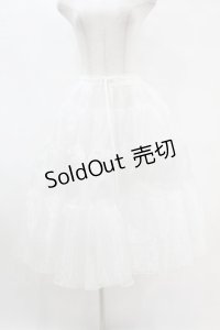 axes femme kawaii / ミディオーガンジーパニエ M オフ H-25-07-24-1049-AX-SK-NS-ZH