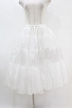 画像1: axes femme kawaii / ミディオーガンジーパニエ M オフ H-25-07-24-1049-AX-SK-NS-ZH