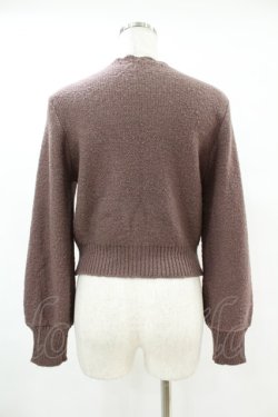 画像2: an another angelus / ローズ刺繍ケーブルニットカーディガン Free MOCHABROWN H-25-07-24-1051-CA-TO-NS-ZH