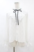 axes femme / レース×シフォンフリルブラウス Free オフ H-25-07-24-1057-AX-TO-NS-ZH