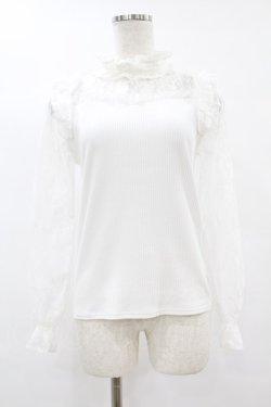 画像1: Secret Honey / レース切替トップス Free オフ H-25-07-24-1059-CA-TO-NS-ZH
