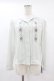 画像1: an another angelus / オープンカラーローズ刺繍ブラウス Free MINT H-25-07-24-1060-CA-BL-NS-ZH (1)