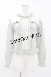 axes femme POETIQUE / レース切替ニットプル M ミント H-25-07-24-1061-AX-TO-NS-ZH