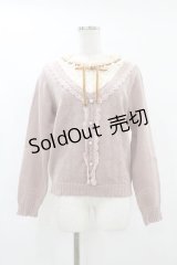 axes femme / 重ね着風ニットプルオーバー M ピンク H-25-07-24-1062-AX-TO-NS-ZH