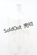 Fi.n.t / ストライプ透かし編みニットボレロ Free OFF WHITE H-25-07-24-1066-CA-TO-NS-ZH