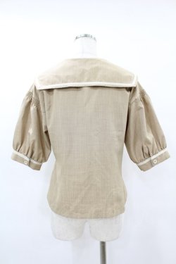 画像2: an another angelus / ダブル釦セーラージャケット Free BEIGE H-25-07-24-1068-CA-BL-NS-ZH