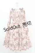 PINK HOUSE / PINK HOUSE×misako＆einkoラブリボンベアプリントミディワンピース Free ピンク H-25-07-24-1013-LO-OP-NS-ZH