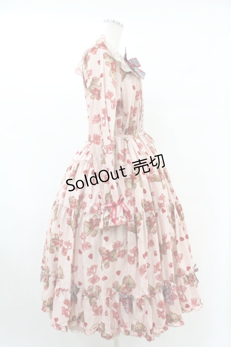 画像3: PINK HOUSE / PINK HOUSE×misako＆einkoラブリボンベアプリントミディワンピース Free ピンク H-25-07-24-1013-LO-OP-NS-ZH (3)