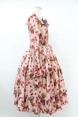 画像3: PINK HOUSE / PINK HOUSE×misako＆einkoラブリボンベアプリントミディワンピース Free ピンク H-25-07-24-1013-LO-OP-NS-ZH