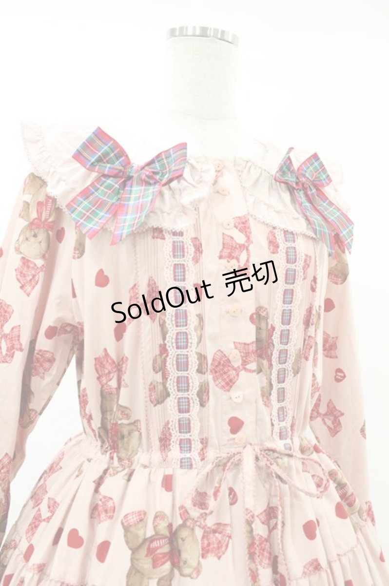 画像4: PINK HOUSE / PINK HOUSE×misako＆einkoラブリボンベアプリントミディワンピース Free ピンク H-25-07-24-1013-LO-OP-NS-ZH (4)