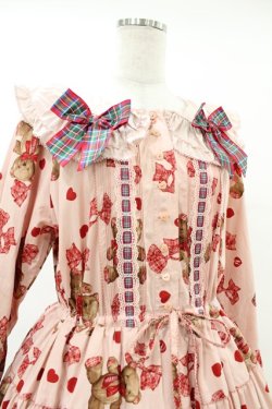 画像4: PINK HOUSE / PINK HOUSE×misako＆einkoラブリボンベアプリントミディワンピース Free ピンク H-25-07-24-1013-LO-OP-NS-ZH
