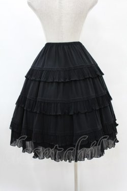 画像2: Victorian maiden / プリーツシフォンアンダースカート Free ブラック H-25-07-24-1015-CL-SK-NS-ZH